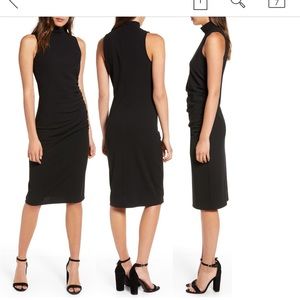 chelsea28 mock neck sheath dress